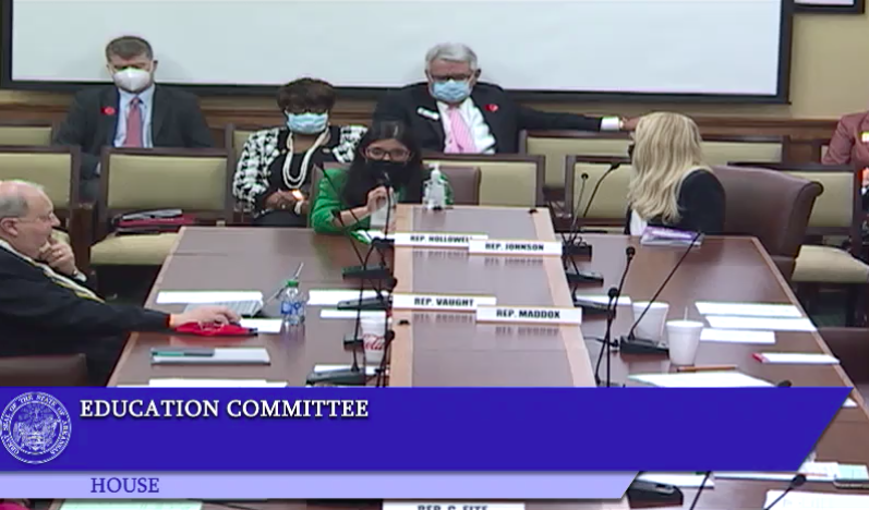 DACA Teachers Ana Rodriguez speaks during the House Education Committee