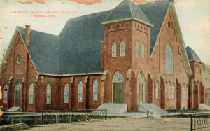Postcard featuring Centennial Baptist Church at Helena (Phillips County); circa 1890s. 