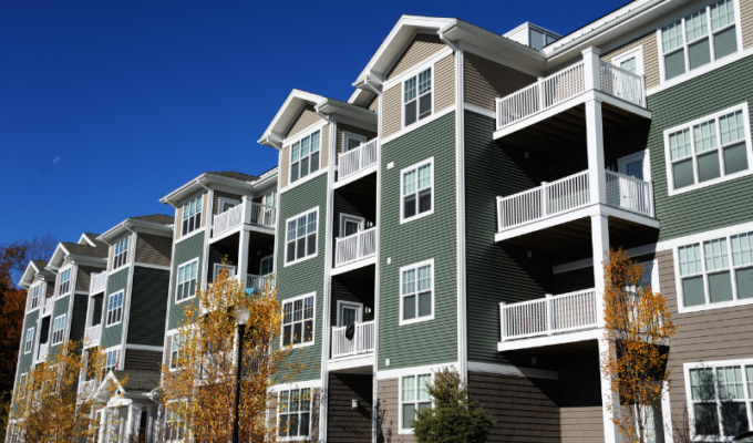 Apartment building exterior