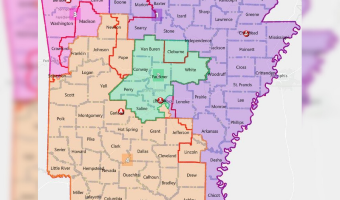 Arkansas Congressional District Map