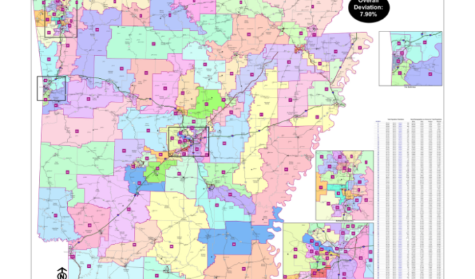 Proposed Arkansas House Map