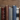 row of multi-colored book spines