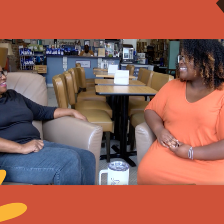 Soul Crew's Tamesha Monk chats with Indigo Blue owner Mary Ann